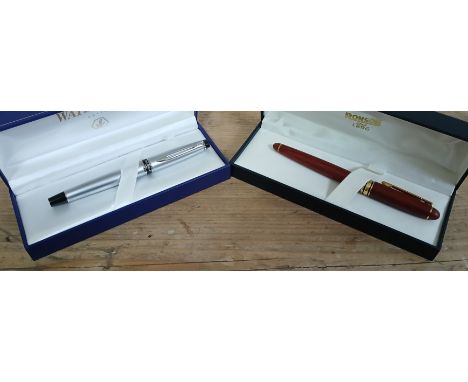 Two ballpoint pens; Ronson and Waterman. 