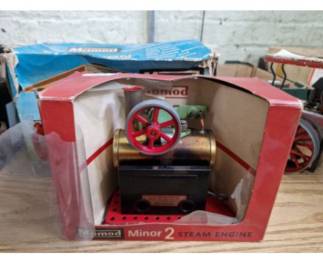 A Mamod minor 2 steam engine in original box.