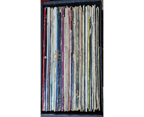 A Record case of assorted lps to in clude Guns n' Roses, Bob Dylan, Rolling Stones, Sex Pistols &amp; t-Rex etc.