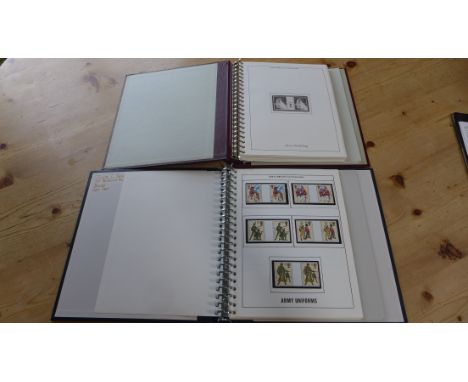 A stamp album of rare Gutter pairs July 1983 to Xmas 1985 - over 170 stamps, over 85 gutter pairs and an entry album for traf