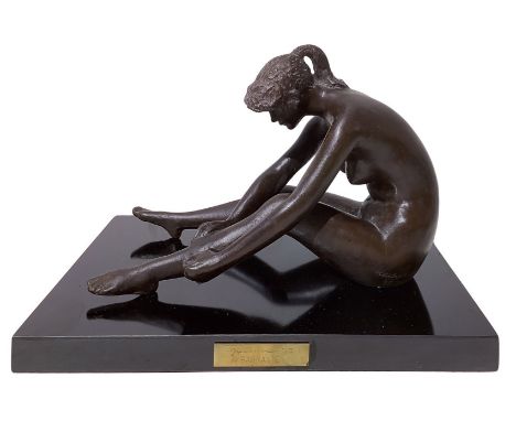 Patinated brown bronze 15 / 30. &amp; nbsp;  H 18 cm x Base 26 x 16 cm  
