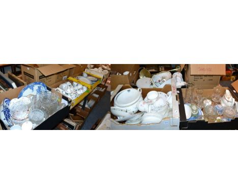 An Old Country Roses tea service; together with a quantity of ceramics and glass (in ten boxes) 