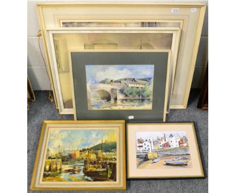 After Sir William Russell Flint, colour print ''Question of Colour'', signed in pencil; a colour print after Sir Gerald Kelly