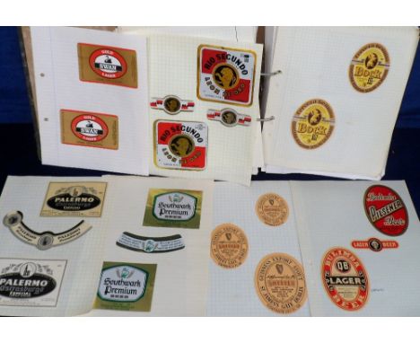 Beer labels, Overseas, Australia, Armenia &amp; Argentina, a lever arch album containing an extensive collection of over 1200