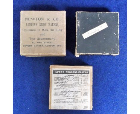 Glass Lantern Slides. 3 boxes containing a total of 26 glass lantern slides all relating to Bromley, a mixture of photographi