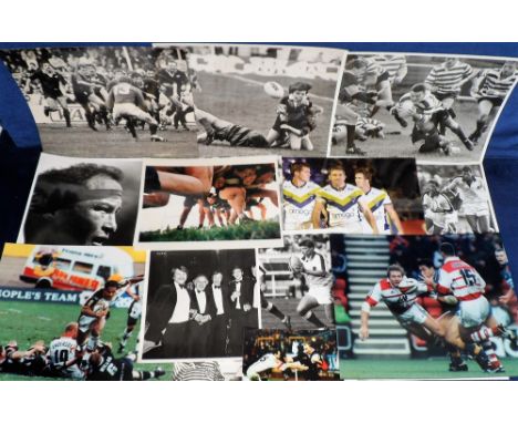 Rugby Union &amp; Rugby League, a collection of approx. 45 colour and b/w press photo's, mostly 1980/90's, various sizes, mai