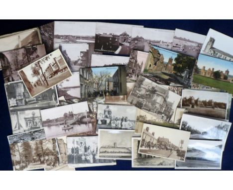 Postcards, a mixed collection of approx. 90 UK topographical cards, RP's &amp; printed, including views, villages, street sce