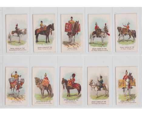 Cigarette cards, Wills (United Services), Drum Horses (set, 32 cards) (mostly gd/vg) 