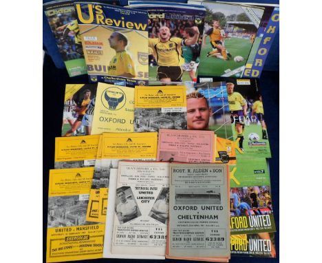 Football programmes &amp; tickets, Oxford United, a collection of approx. 100 home match programmes, 1960/1 onwards inc. 60/1