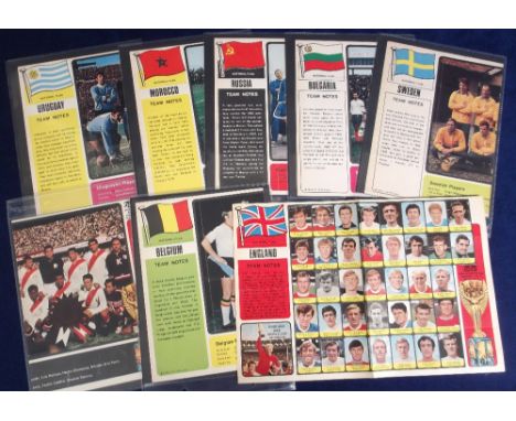 Trade cards, A&amp;BC Gum, Football, World Cup Posters, 'E' size (set, 16 posters) (folds but gen gd/vg) (16)