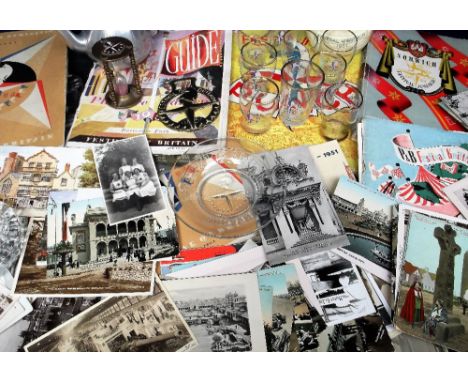 Collectables Festival of Britain, a qty. of souvenirs and ephemera relating to The Festival of Britain to include glasses, te