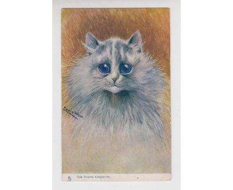 Postcard, Louis Wain, Cats, Tuck published Oilette 'The Young Coquette' (album corner marks, otherwise gd) (1)