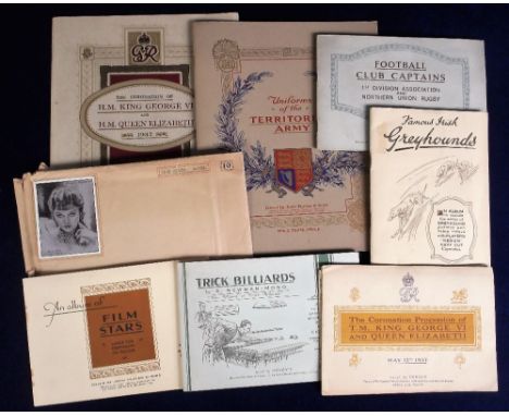 Cigarette cards, a collection of 5 sets all in special albums, Ogden's, Football Club Captains, Trick Billiards &amp; The Cor