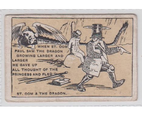 Trade card, Scotch Stores, West Croydon, Boer War Cartoons, type card, 'St Oom &amp; The Dragon' (slight corner knocks, gen g