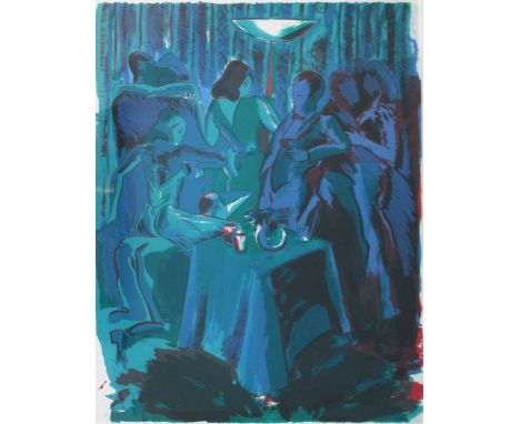 ALLEN JONES RA (British, b. 1937), 'Black Light' 1985, lithograph on arches paper in colours, signed and dated in pencil with