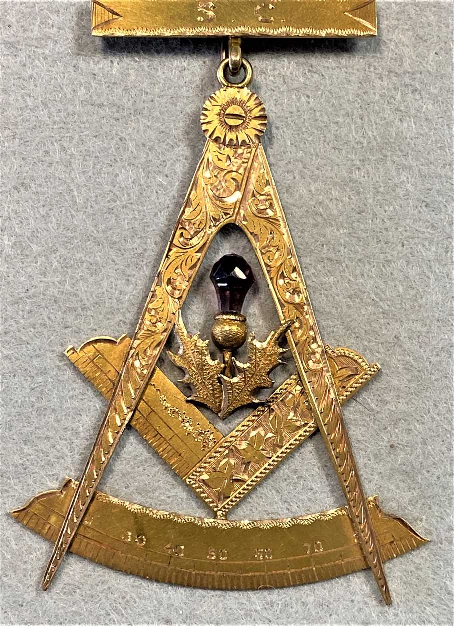 An early 20th century Masonic Scottish Constitution Past Master's Jewel ...