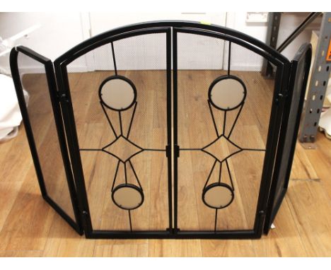 Three fold firescreen with opening front 