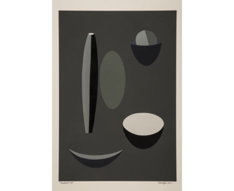 Paule Vézelay (1893-1984)Grey PictureLithograph printed in colours, 1935, signed, dated, titled and numbered from the edition