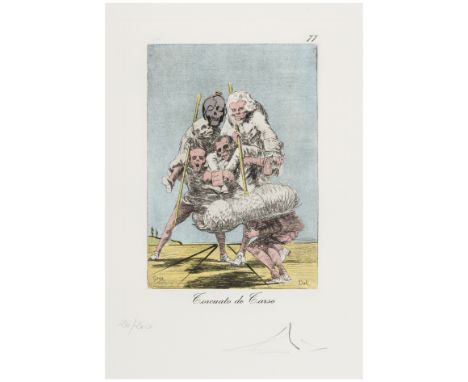 δ Salvador Dali (1904-1989)Plate 77 (From Les Caprices de Goya de Dali) (M & L 924; Field 77-3-4)Drypoint on heliogravure wit