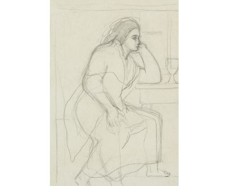 Christopher Wood,&nbsp;British 1901-1930 -&nbsp;Breton Woman, c.1930;&nbsp;pencil on paper, 16.5 x 11.5 cm&nbsp;Provenance:&n