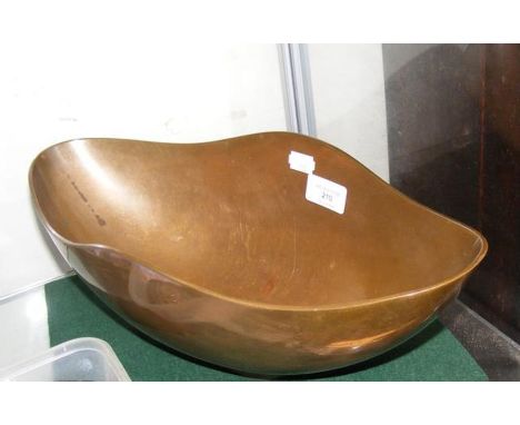 A 1950's bronze bowl by Esa Fedrigolli - 38cms across
