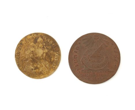 One undated Washington success token featuring a bust of George Washington encircled by "GEORGE WASHINGTON" on one side and t