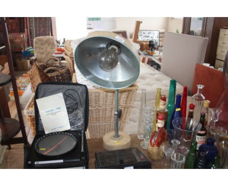 An industrial metal light