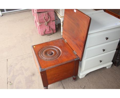 A Victorian mahogany commode