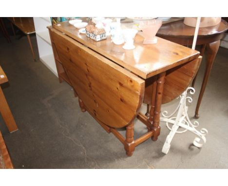 A pine gate leg table 