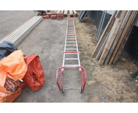 An aluminium roof ladder