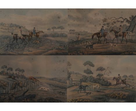 After Alkin "A set of four hunting prints"
Including running in view and three companions each drawn and etched by Alkin, pub