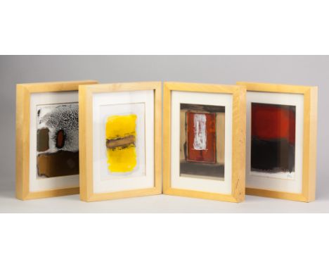 ROBIN WELCH (1936-2019); four small paintings on card, signed and dated 2006, 12 x 17cm, framed and glazed (4). (D)Additional