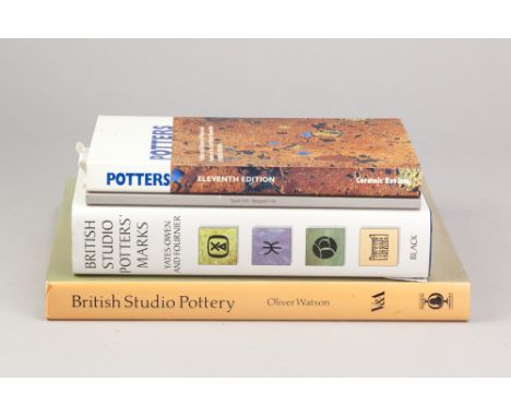 A small collection of books including a first edition of 'British Studio Pottery: The Victoria &amp; Albert Museum Collection