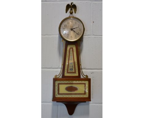 Seth Thomas, electric wall clock, French case with eagle finial, 73cm.