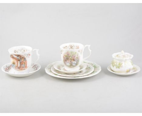 Royal Doulton Brambly Hedge series tea cups and saucers, etc.