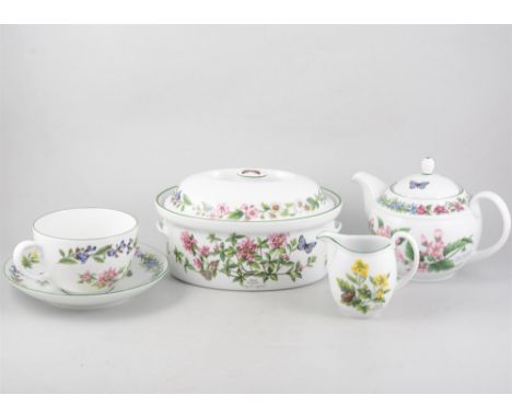 A large quantity of Royal Worcester Herbs crockery and Royal Doulton Brambly Hedge four seasons series crockery