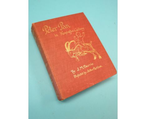 J. M. Barrie - Peter Pan in Kensington Gardens, pub. Hodder & Stoughton, 1906, first Rackham edition, quarto, cloth and gilt 