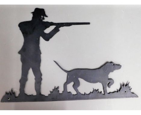 An unmounted huntsman styled weather vane, 25.25in wide x 17.75in high