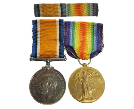 WWI British War Medal 1914-1918 and Victory Medal for SJT ET Green 17th London Reg 573517.