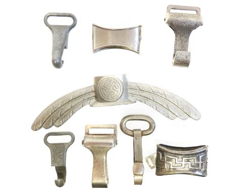 Collection German Third Reich WWII dagger fittings. 
