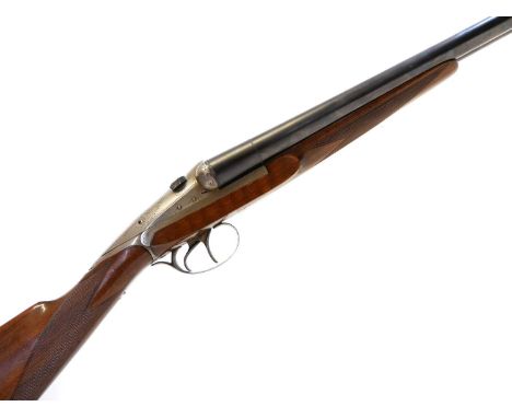 Darne 12 bore side by side shotgun, 27.5 inch barrels choked full and 3/4, serial number SP3049, in original case with certif