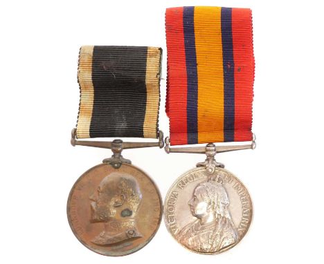 Two St Johns Ambulance brigade medals, named to J Mayoh 1235 of the Bolton Brigade, to include a St Johns Ambulance 1899-1902