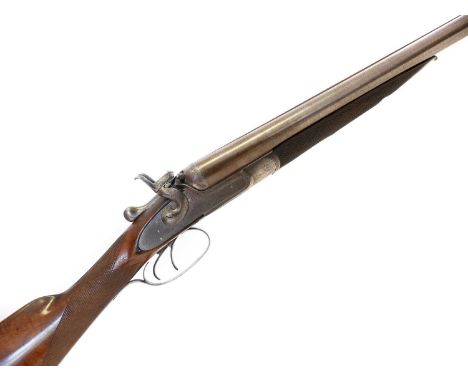 Williams and Powell of Liverpool / W. Summers 12 bore hammer gun, 30inch nitro proved Damascus barrels engraved Williams and 