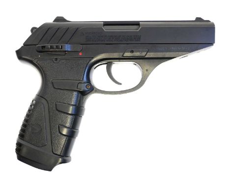 Gamo P-25 .177 blowback air pistol, serial number 12D18190, with one double ended magazine and padded case.No licence is requ