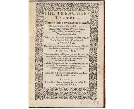 Cartwright, John, of Magdalen College, Oxford (fl. circa 1599) The Preachers Travels. Wherein is set downe a true Iournall, t