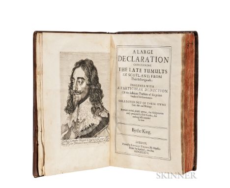 Balcanquhall, Walter (1586?-1645) A Large Declaration Concerning the Late Tumults in Scotland. London: by Robert Young, His M