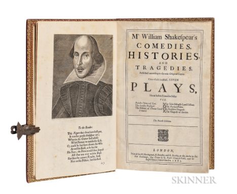 Shakespeare, William (1564-1616) Mr. William Shakespear's Comedies, Histories, and Tragedies. Published according to the true