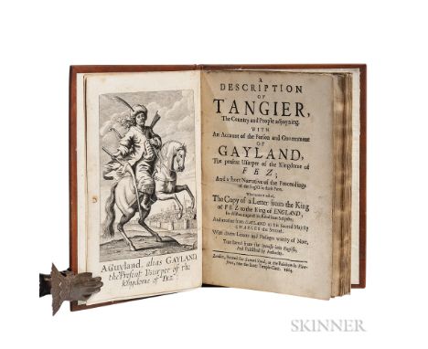 A Description of Tangier, the Country and People Adjoyning. London: Printed for Samuel Speed, at the Rainbow in Fleetstreet, 