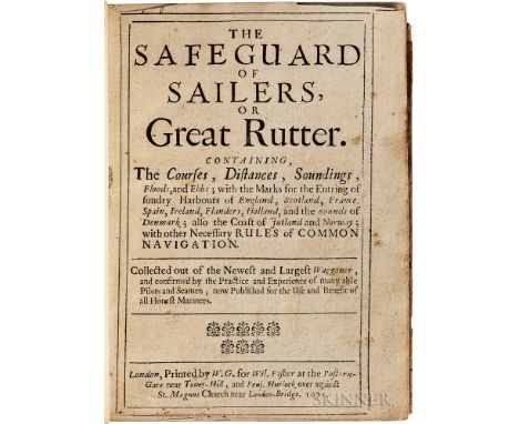 Antoniszoon, Cornelis (b. 1499) The Safeguard of Sailers, or Great Rutter. Containing the Courses, Distances, Soundings, Floo