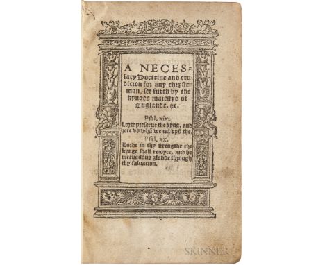 A Necessary Doctrine and Erudicion for Any Chrysten Man, set furth by the Kynges Maiestye of England. &c. [London: Imprinted 